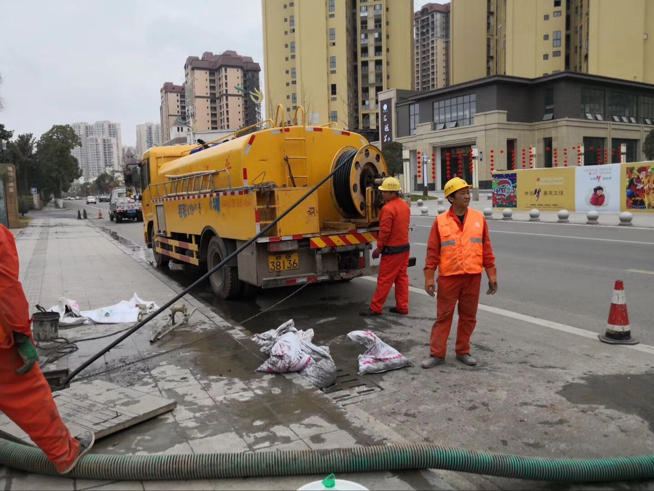 孟州排污管道清淤-管道清洗